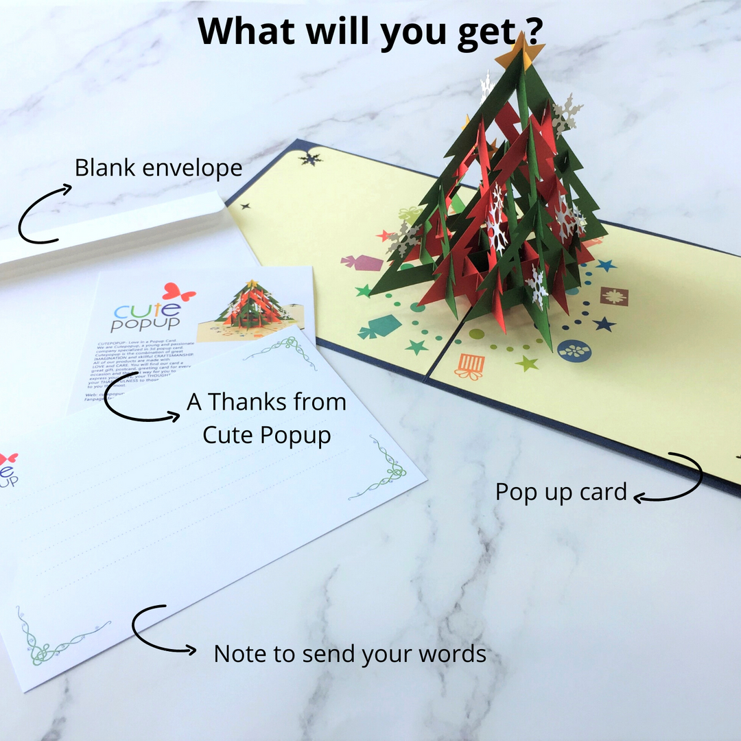 Christmas Tree Pop Up Cards