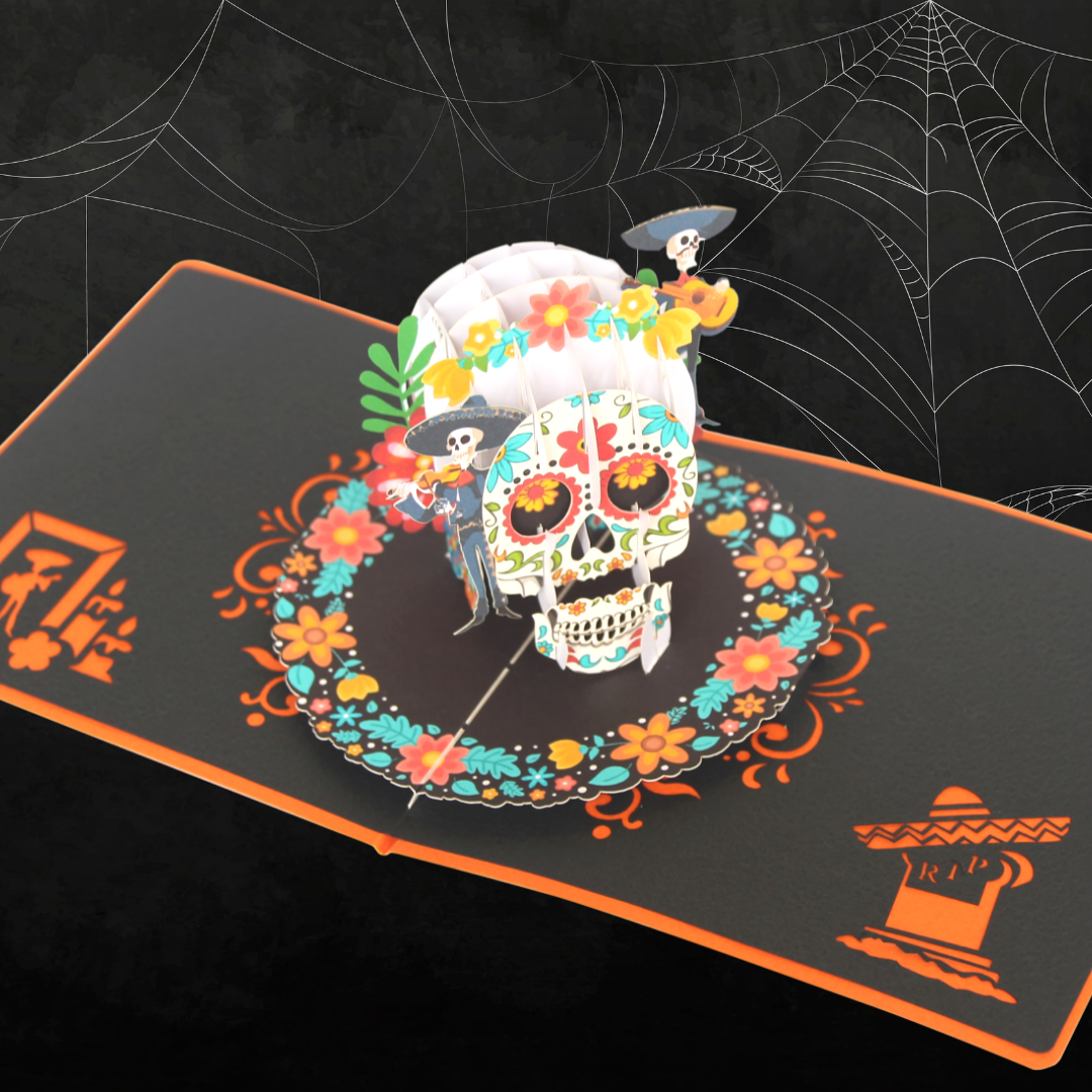 Day of The Dead Pop Up Card