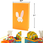 Load image into Gallery viewer, Funny Bunny Truck Easter&#39;s Day Pop Up Card
