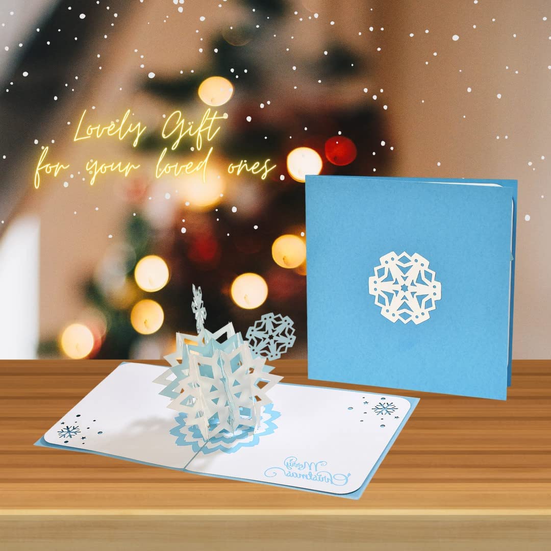 Sparkling Snowflake Pop Up Card